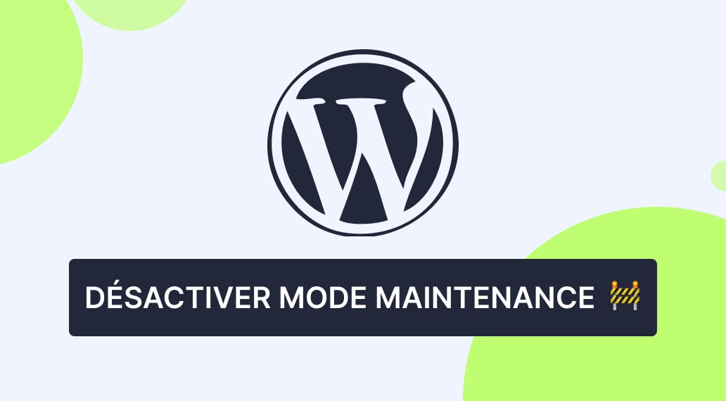 article sur comment désactiver wp maintenance