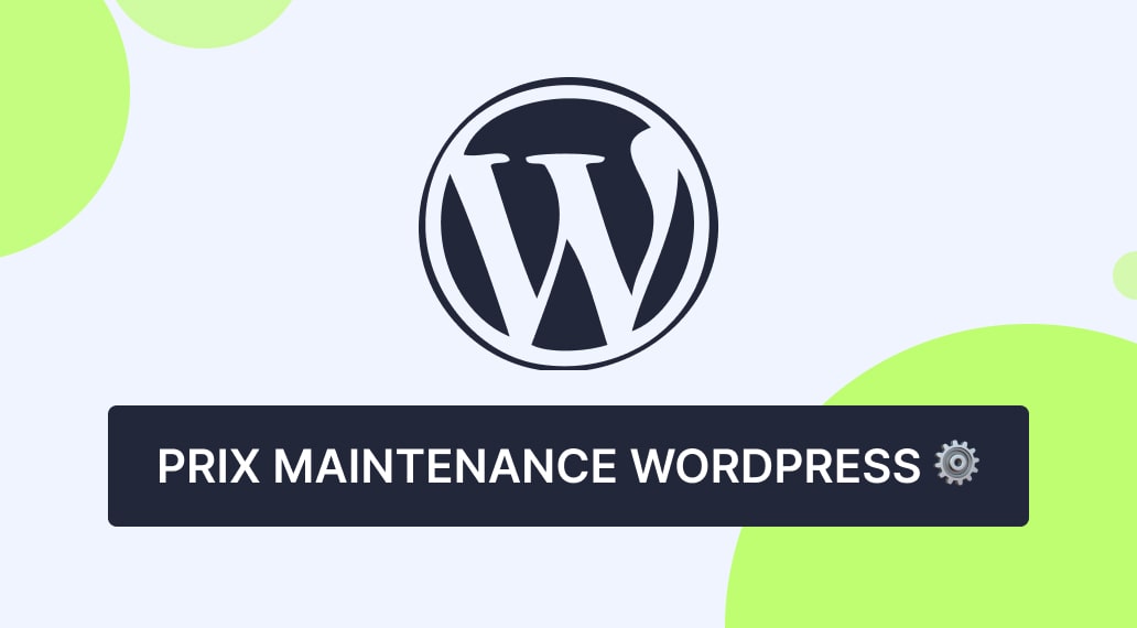couverture de l'article : quel est le prix d'une maintenance wordpress